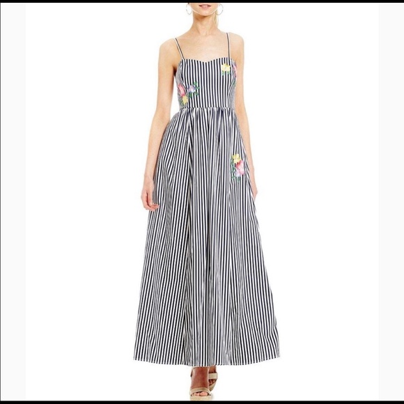 badgley mischka maxi dress